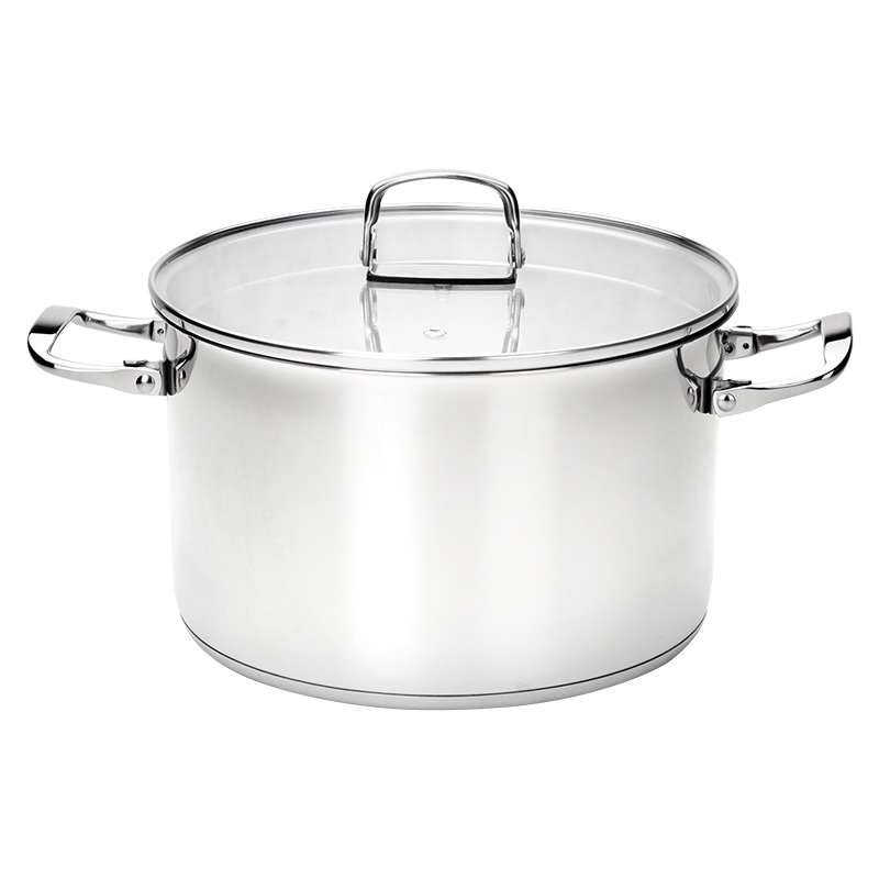 Stainless Steel Casserole with Glass Lid