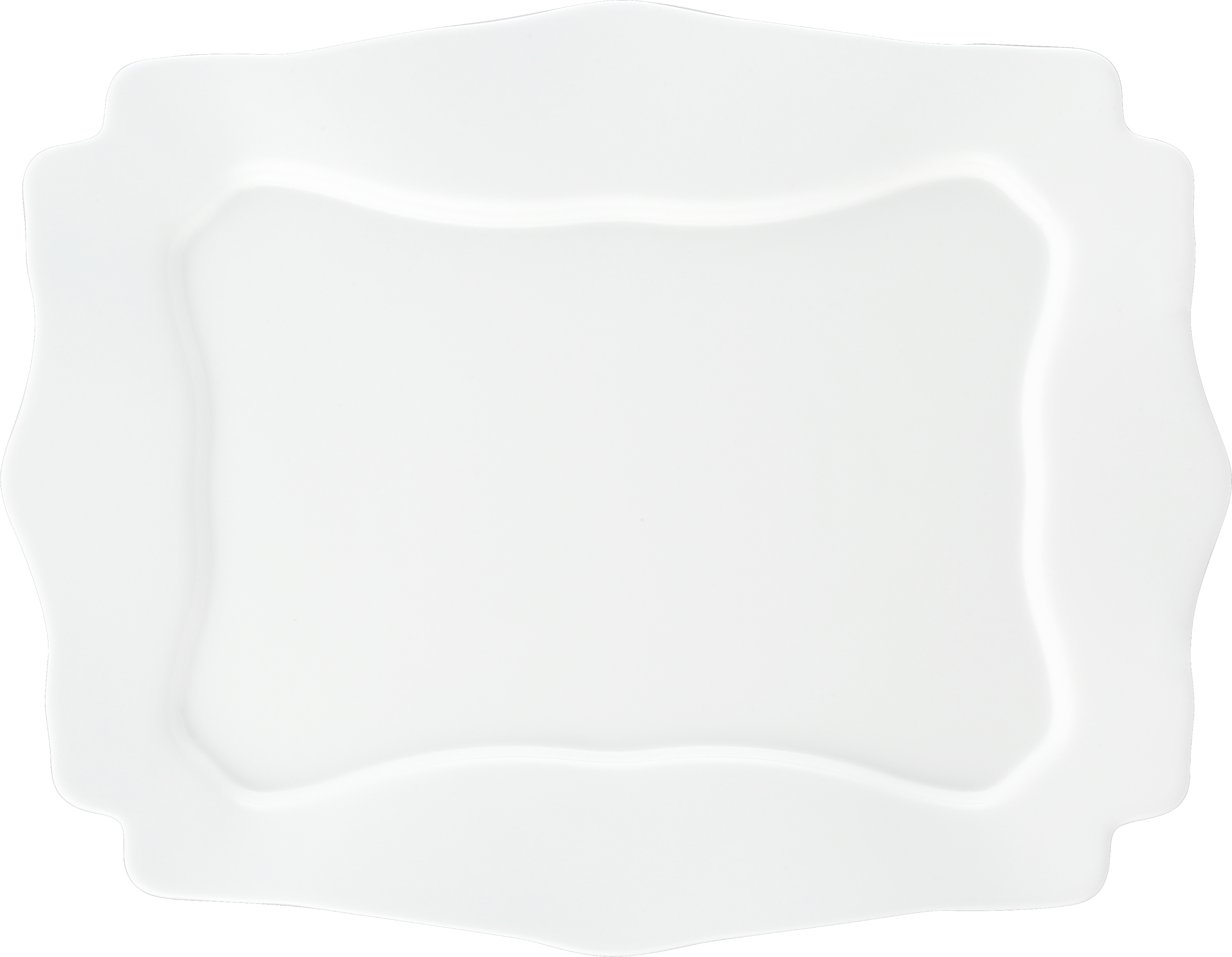 Opal Glass Square Flower Plate