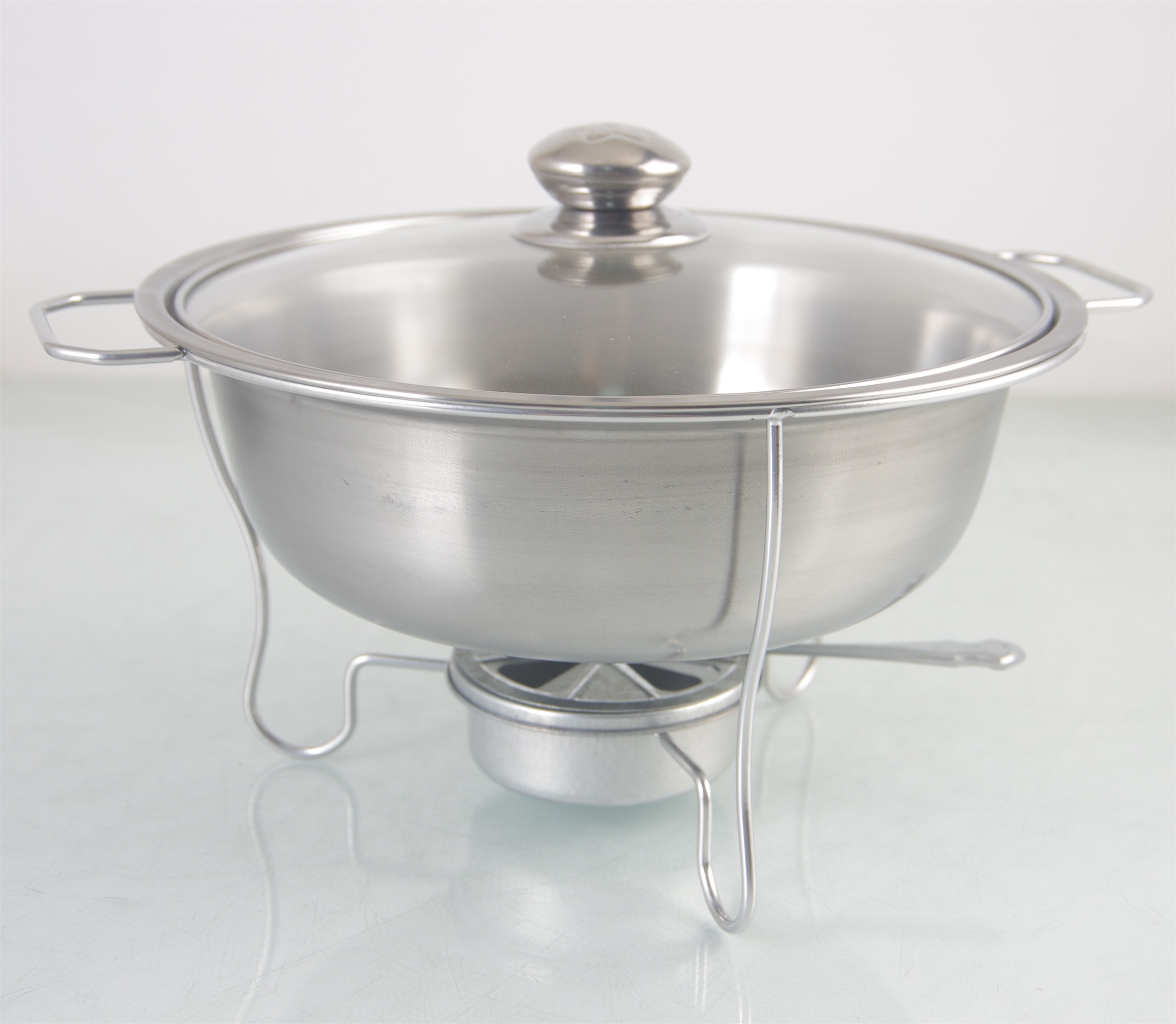 Stainless Steel Cookware Set with Glass Lids