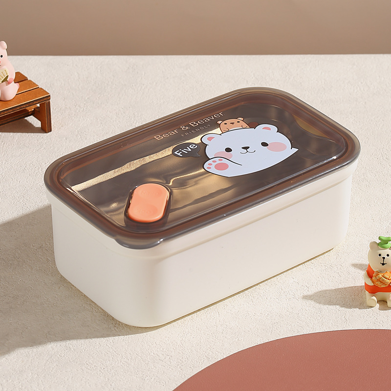 Cartoon Ins Water Filled Insulation 304 Stainless Steel Student Lunch Box