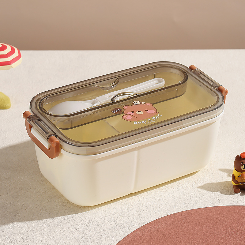 Divided plastic lunch box