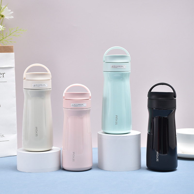 17OZ Double-Layer Stainless Steel Insulated Thermos Cup with Handle
