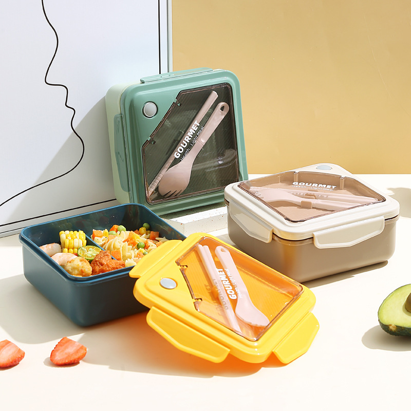 Japanese Style Lunch Box with Cutlery