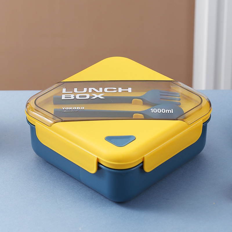 Plastic gridded lunch box