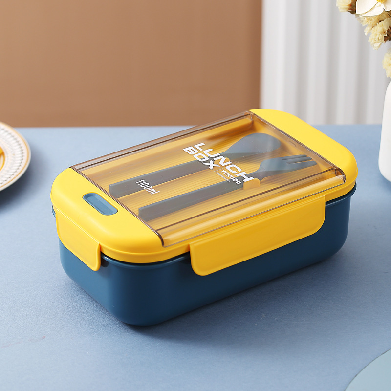 Japanese Style Rectangular Partitioned Student Lunch Box