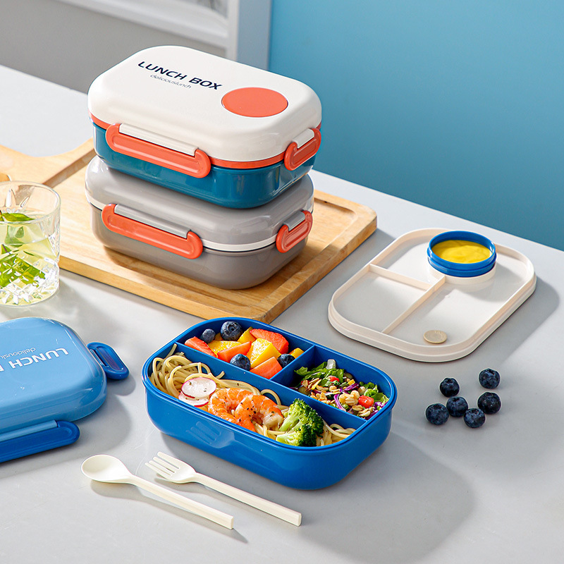 1.1L Three-Point Plastic Buckle Sealed Lunch Box