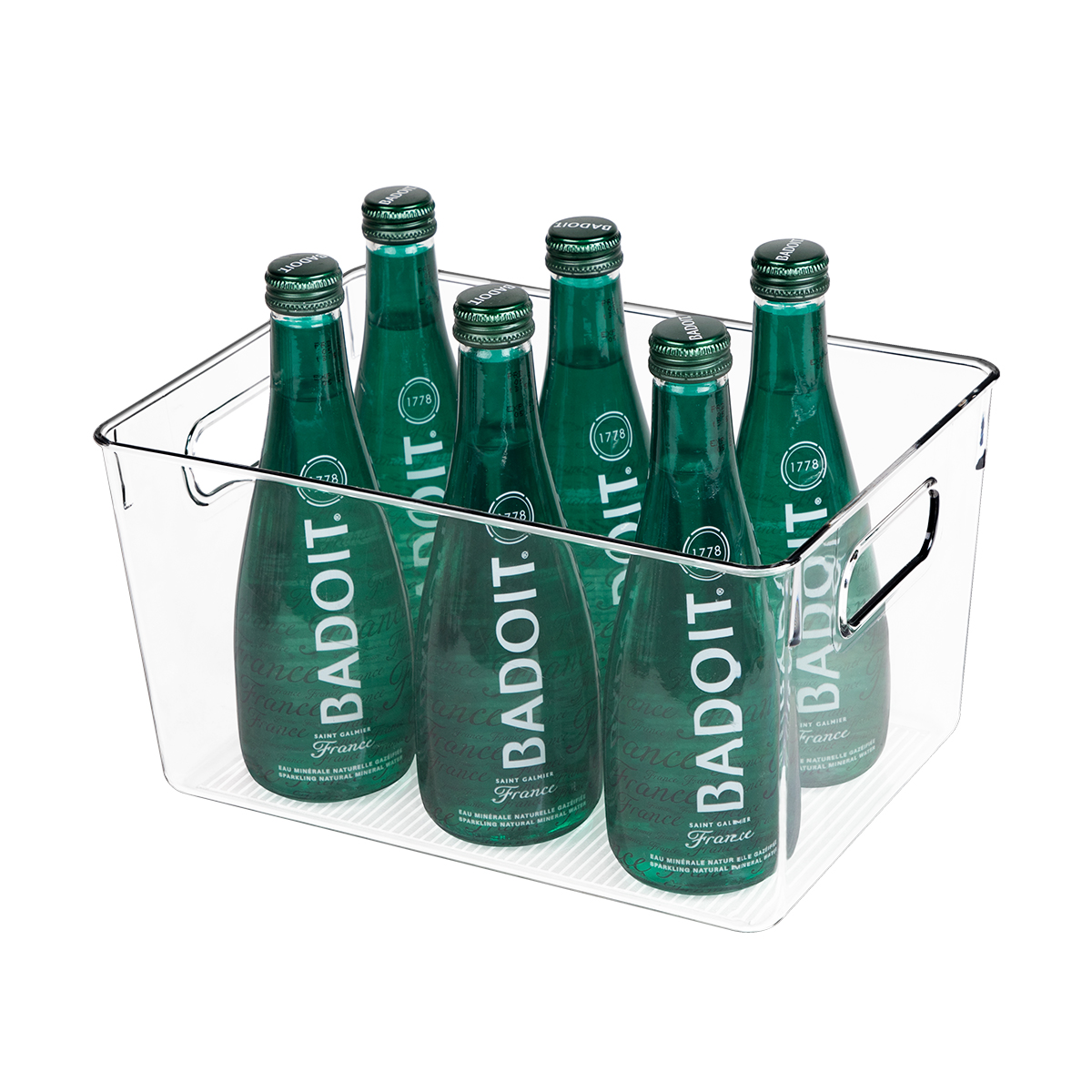 Clear BPA-Free Fridge Storage Bins