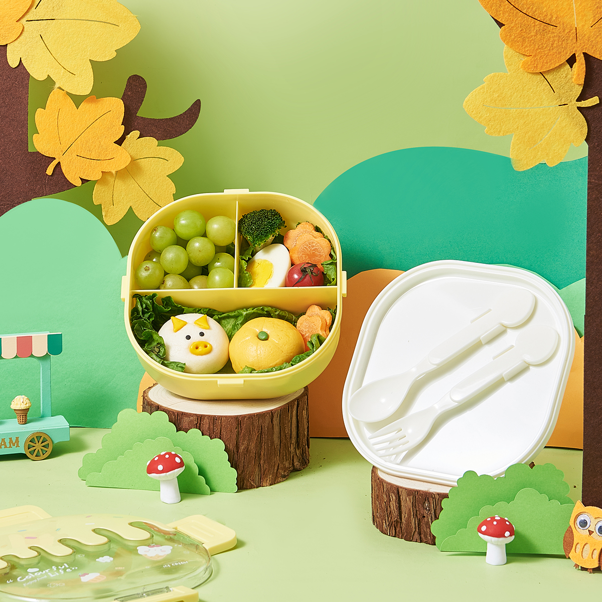 Plastic Ice Cream Lunch Box