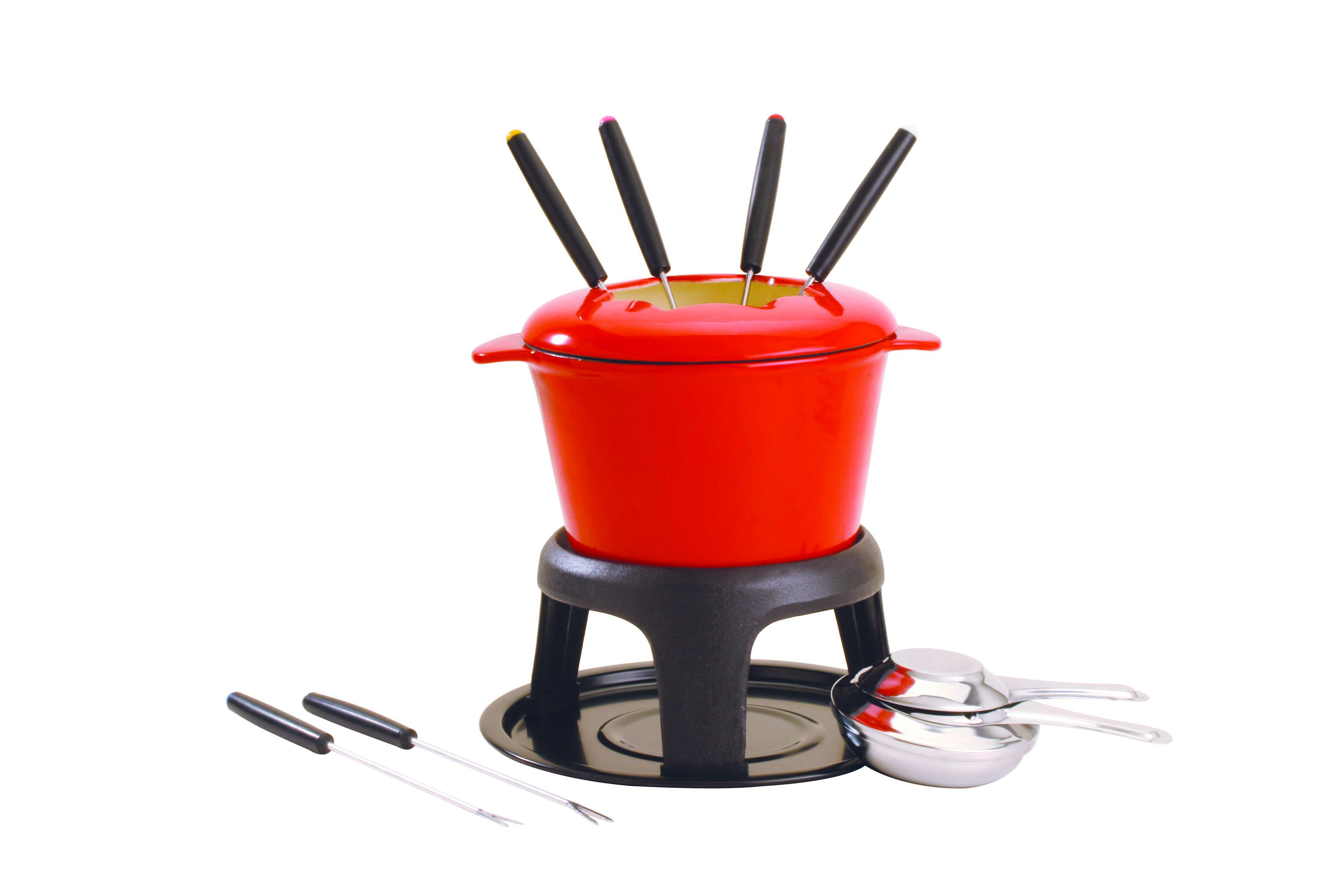 Cast Iron Fondue Set for Cheese