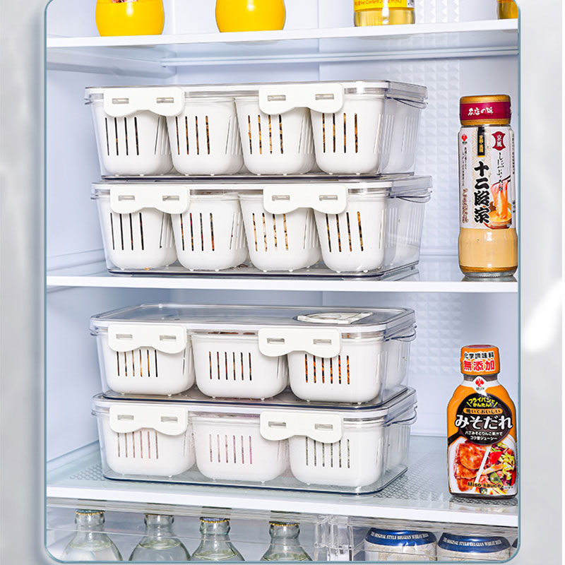 Kitchen ingredients three-panel crisper