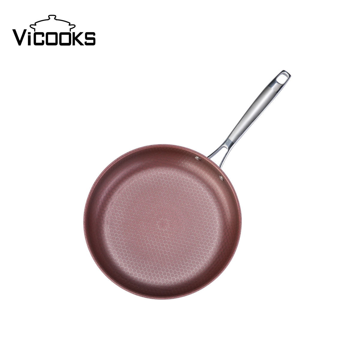 Tri-ply Stainless Steel Nonstick Frypan