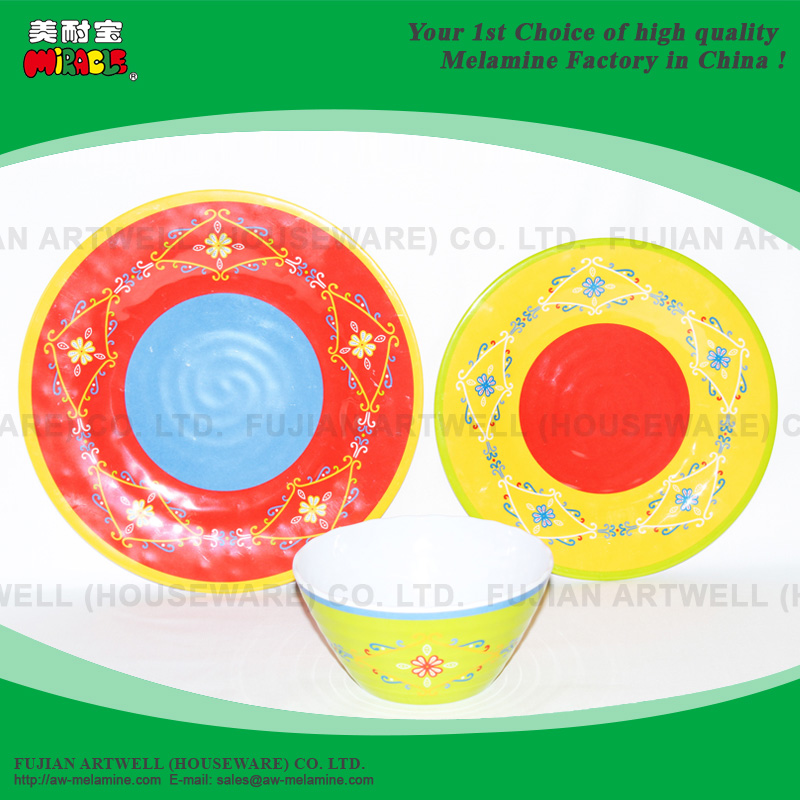 Melamine Dinnerware Set: Plates and Bowls