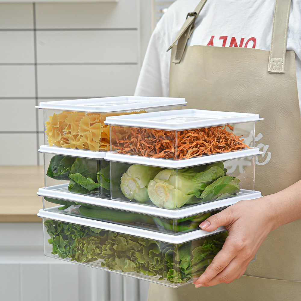 Multi-model Refrigerator Storage Box for Prepared Food