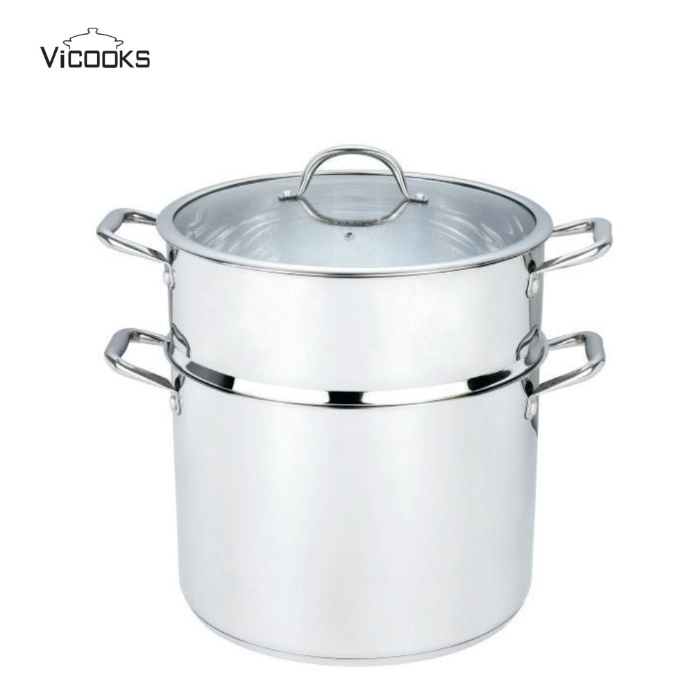 Stainless Steel Steamer Pot 2 Tier