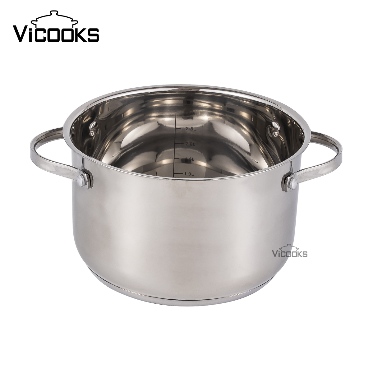 Stainless Steel Casserole Pot with Wire Handle