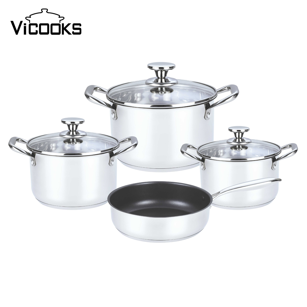 2025 Premium Induction Stainless Steel Cookware Set