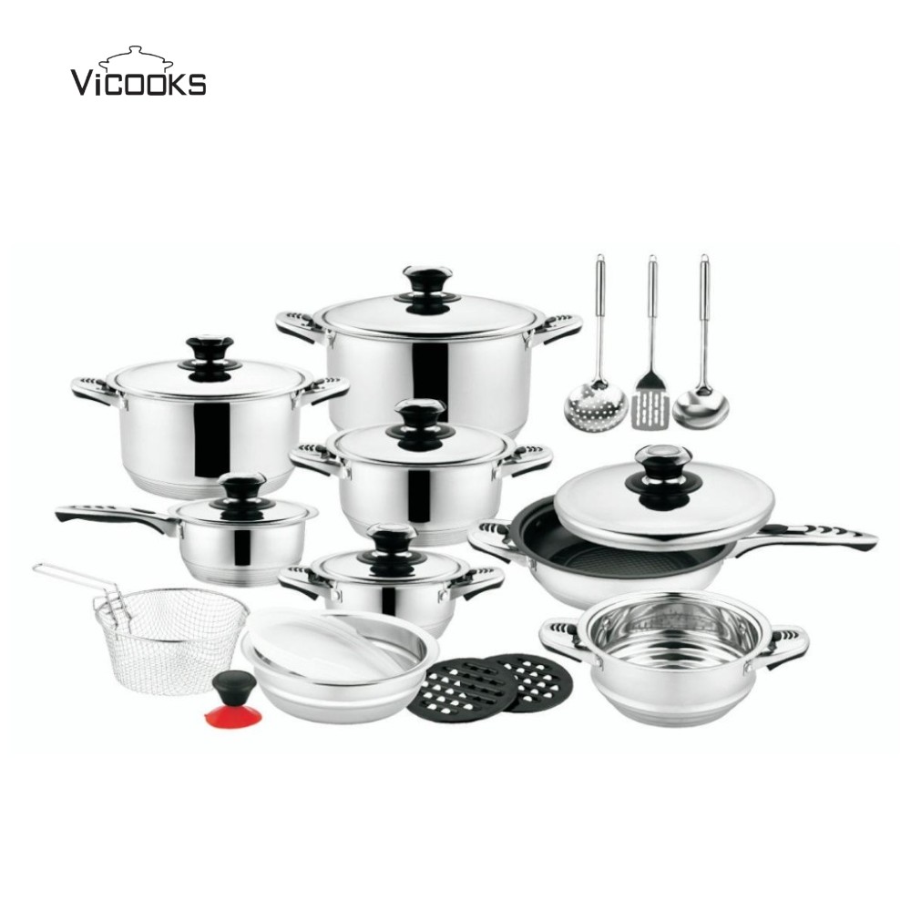 22-Piece Stainless Steel Cookware Set