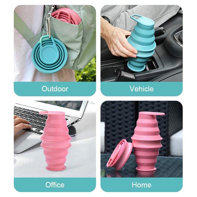 Food Grade Silicone Collapsible Travel Cup