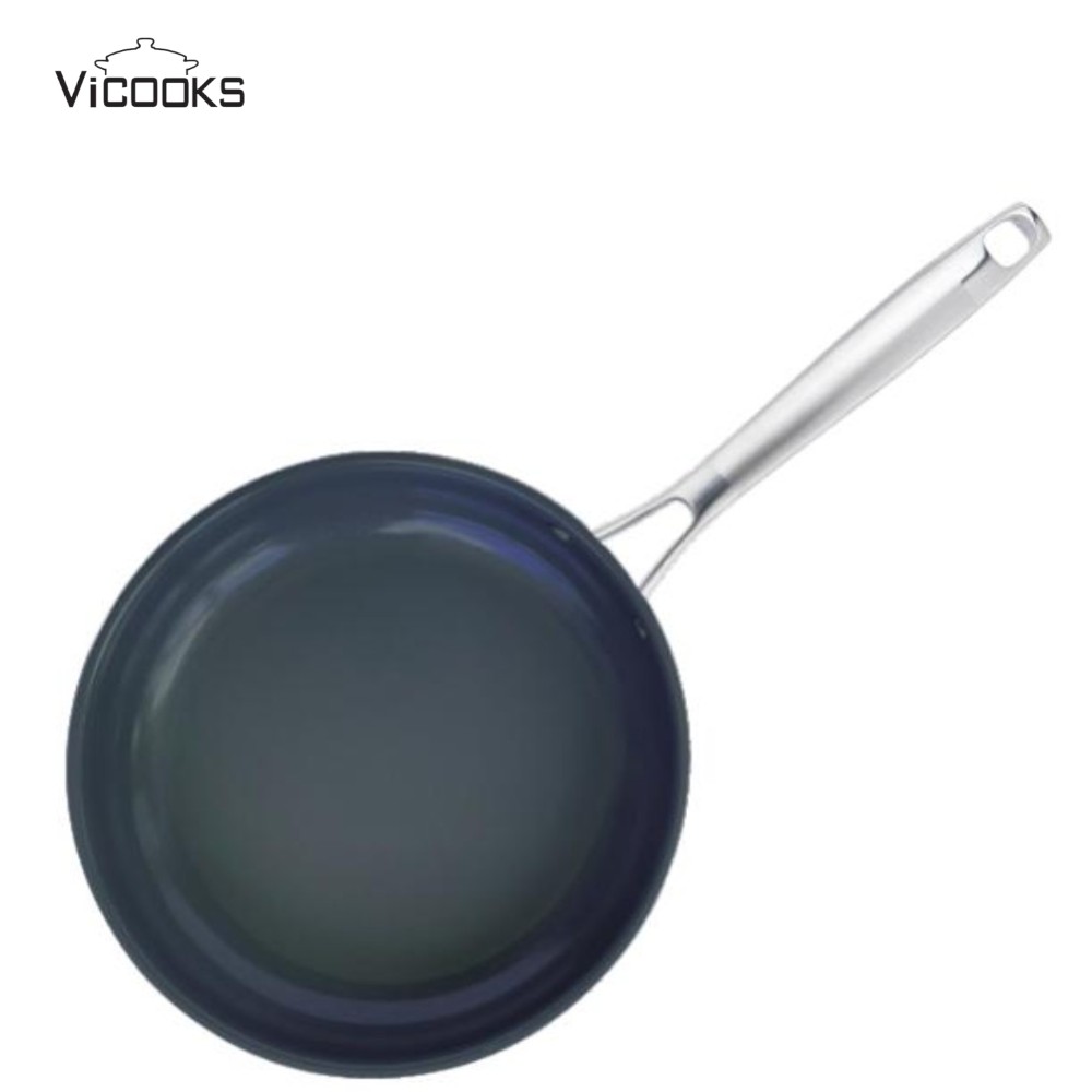 Stainless Steel Frypan with Ceramic Nonstick Coating