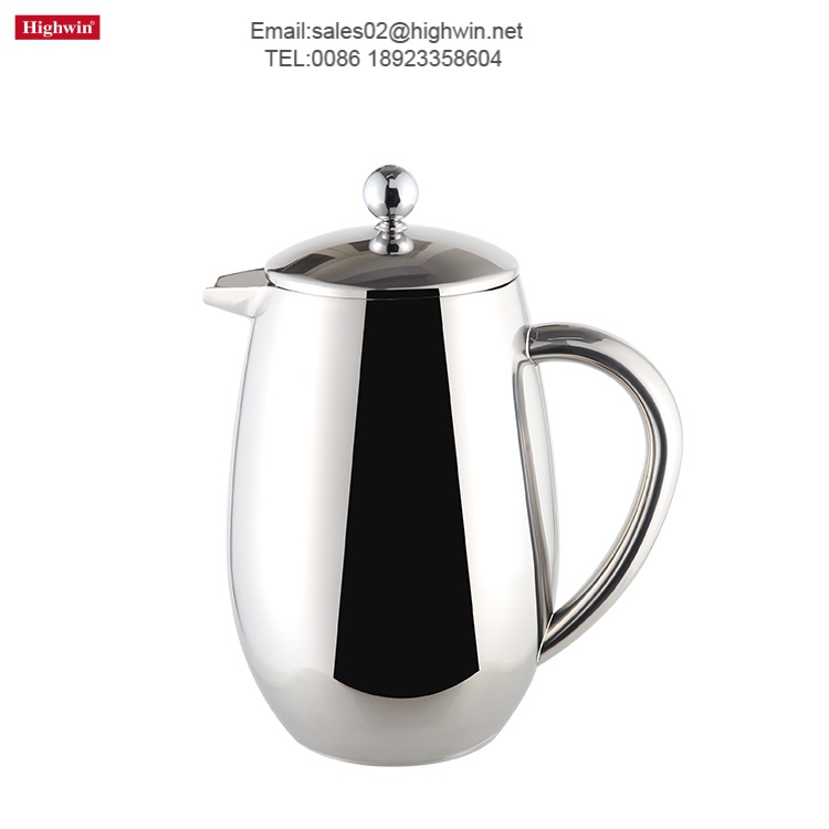 Double Wall Insulated Stainless Steel Coffee Press with 3-Level Filtration