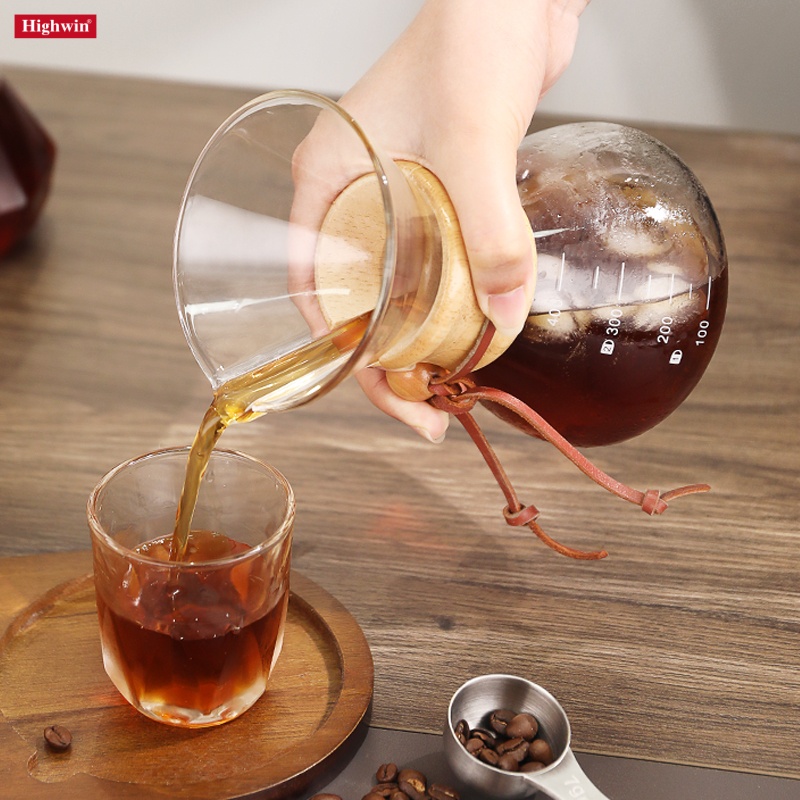 Pour Over Coffee Maker, High-Heat Borosilicate Glass
