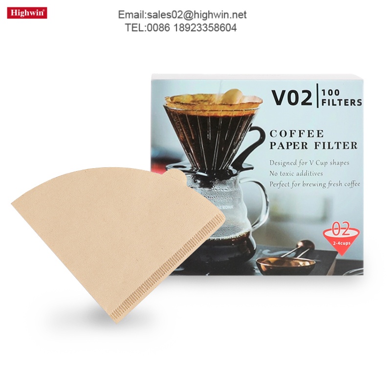 Natural Paper Coffee Filters for Pour Over and Drip Coffee Makers