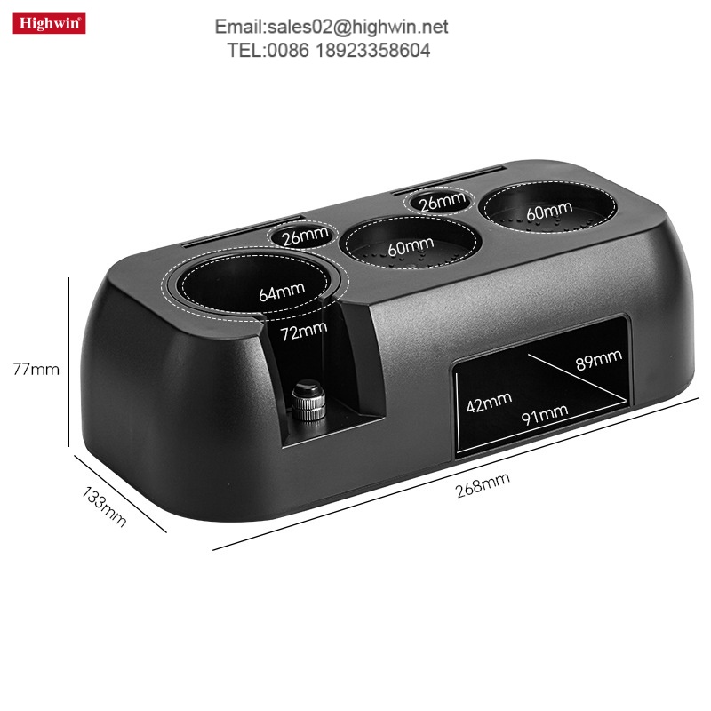 Espresso Knock Box and Tamping Station Coffee Organizer