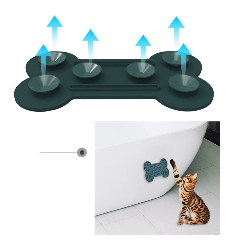 Silicone Pet Lick Mat Slow Feeder with 3D Animal Patterns