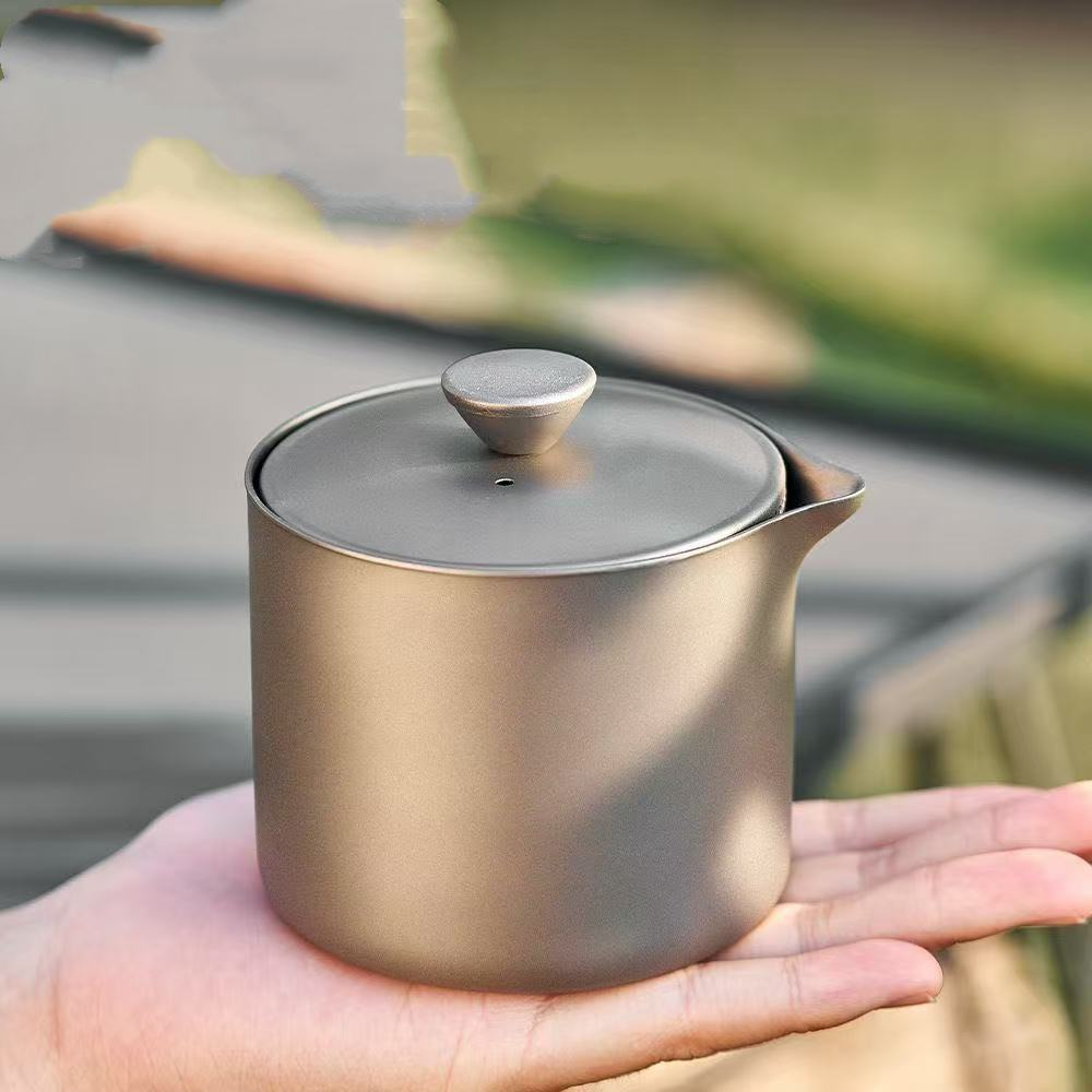 Pure Titanium Camping Tea Infuser Mug