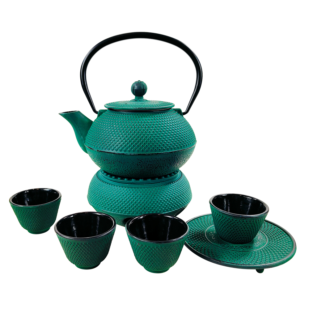 Cast Iron Teapot Set
