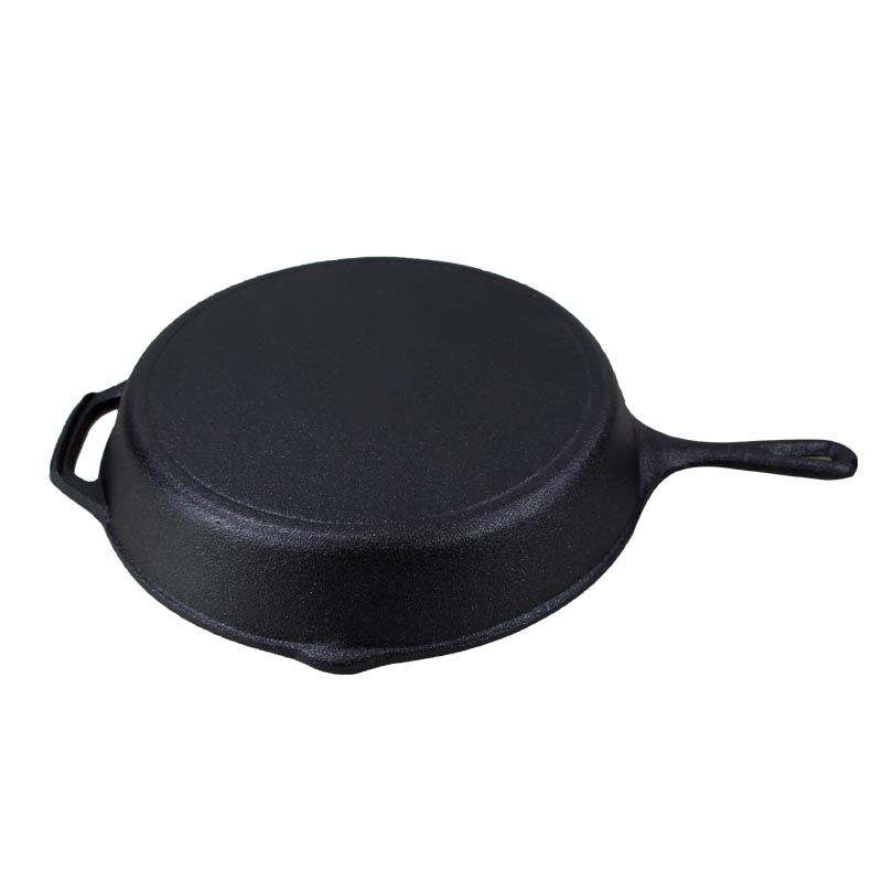 Wholesale Uncoated Cast Iron Frying Pans Flat-bottomed Skillet