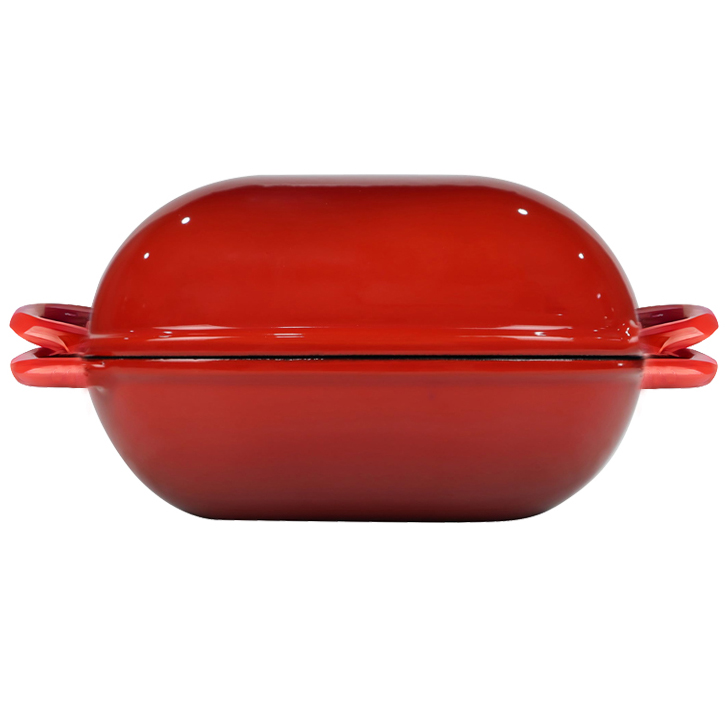 Oval Enameled Cast Iron Bread Oven Pan