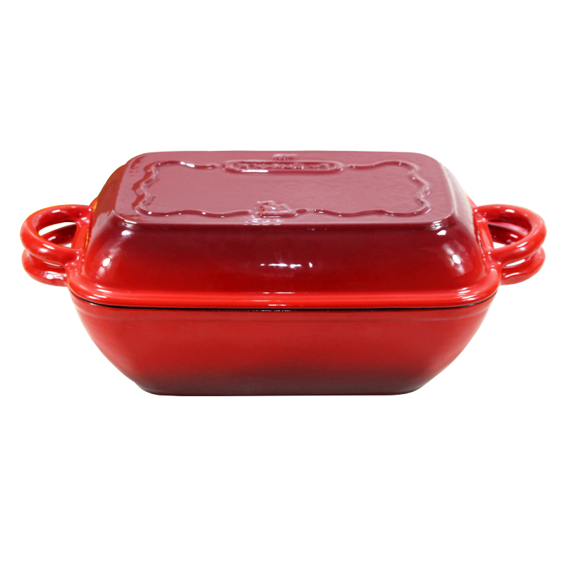 Oval Enameled Cast Iron Bread Oven Pan