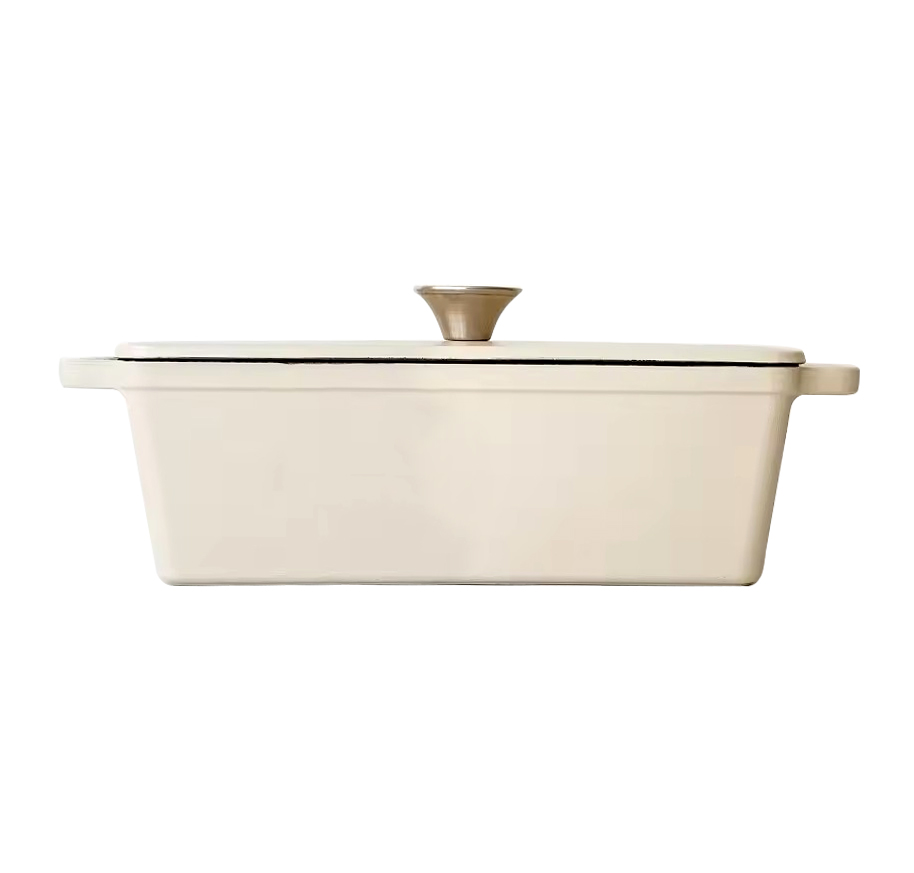 45x23x8cm Rectangular Enameled Cast Iron Bread Pan/Oven