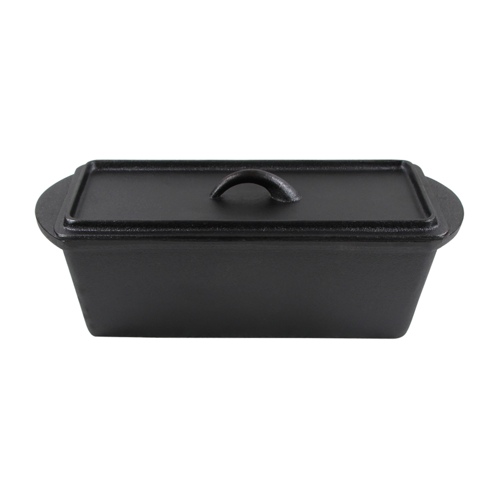 Preseasoned Cast Iron Rectangular Bread Baking Dish