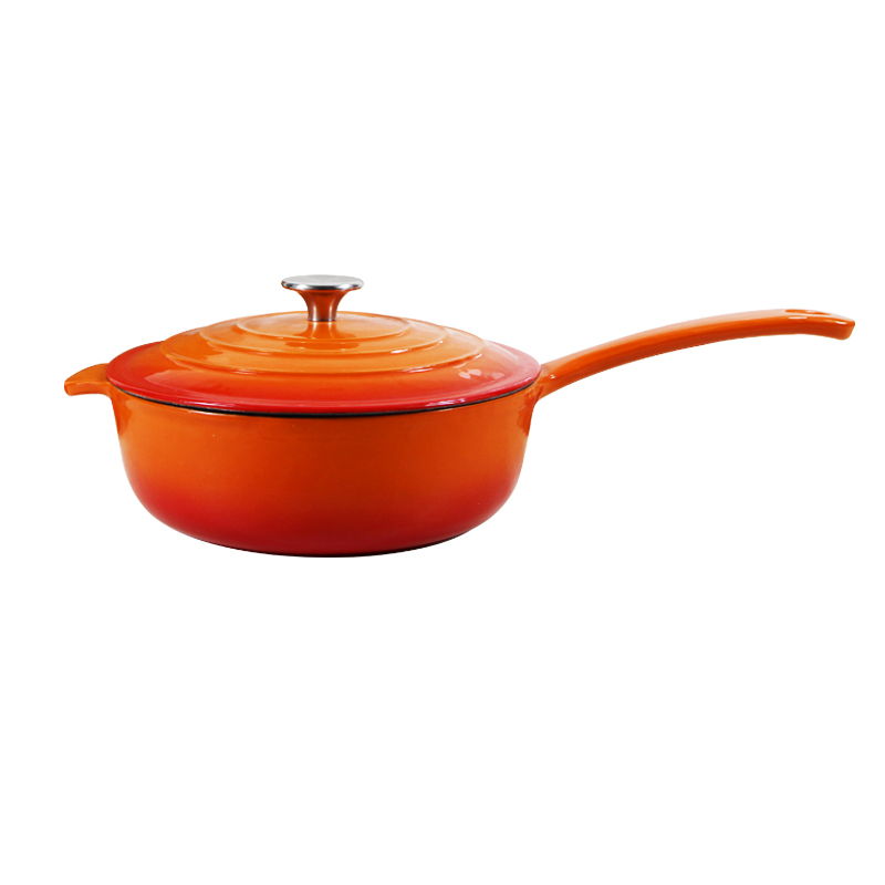 Cookwin Enameled Cast Iron Soup Pot Stock Pot, 24 cm Diameter