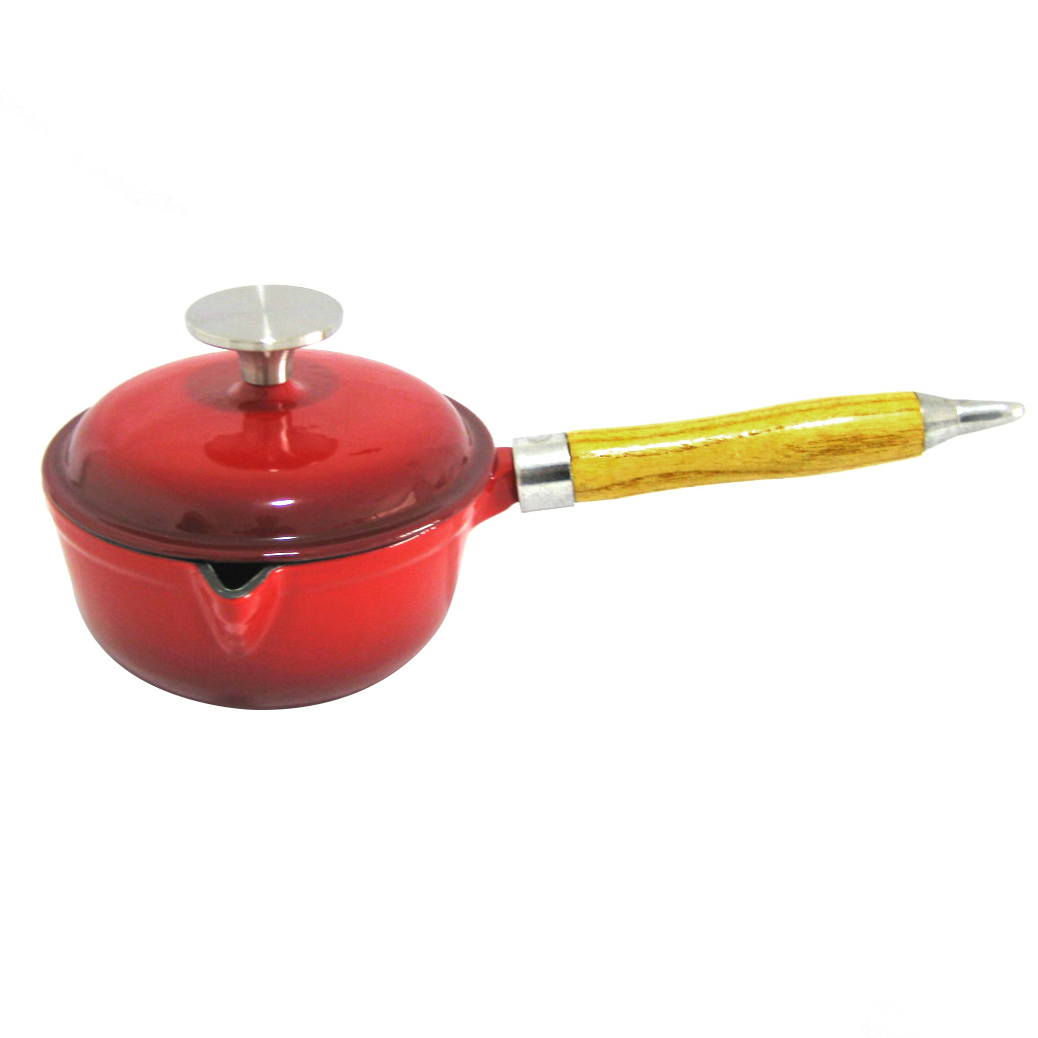Cookwin Enameled Cast Iron Soup Pot Stock Pot, 15 cm Diameter