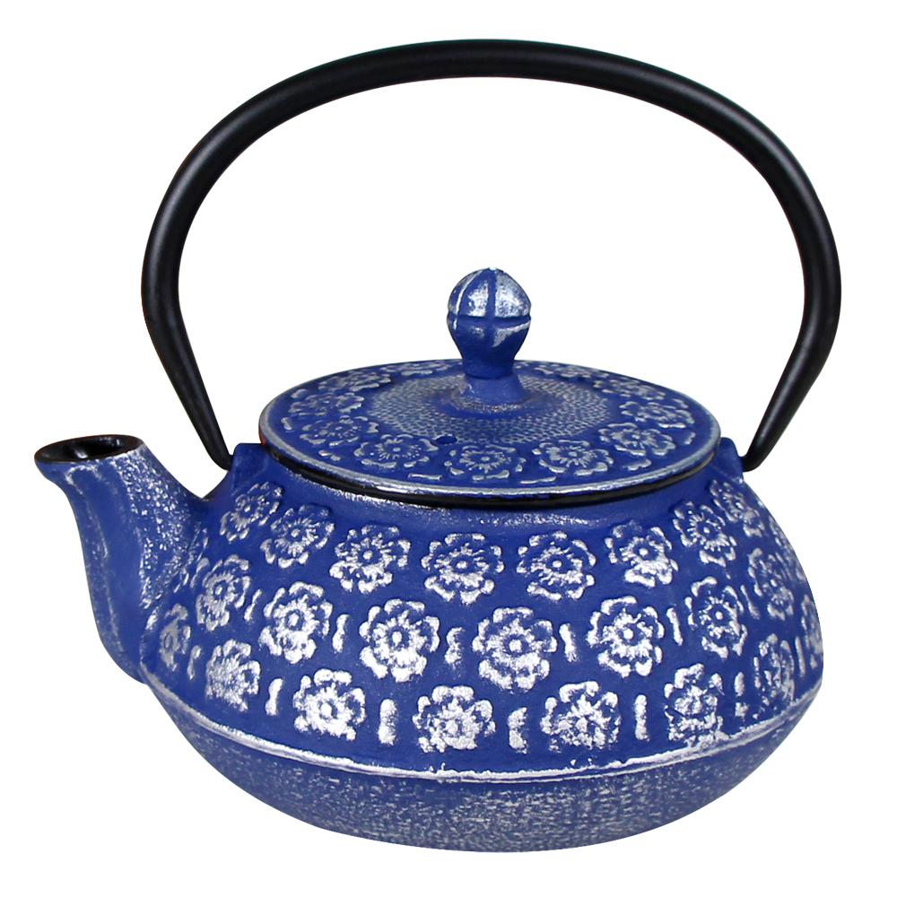 0.6L Cherry Blossom Cast Iron Teapot