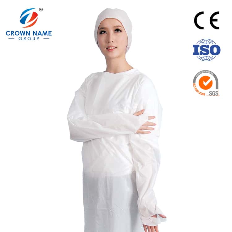 White CPE/SMS Gown