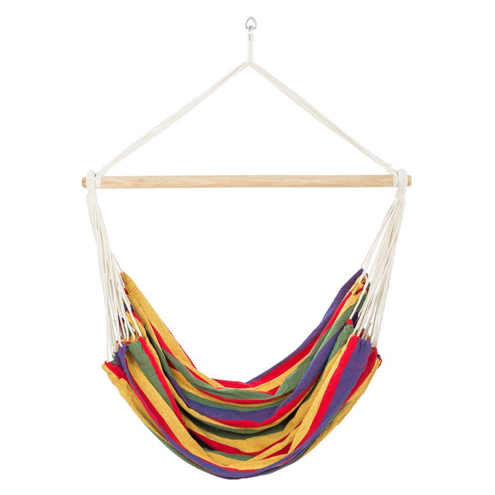 Cotton Canvas Hammock with Sticks