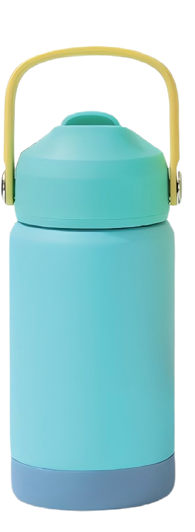 350ML Stainless Steel Vacuum Flask Thermos Bottle with Straw and Handle