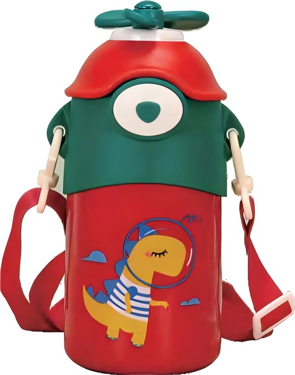 450ML Cute Animal Stainless Steel Thermos with Lifting Rope for Children