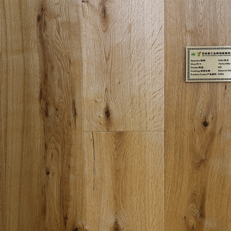 Natural Oil Hand Scraped Engineered Hardwood Flooring