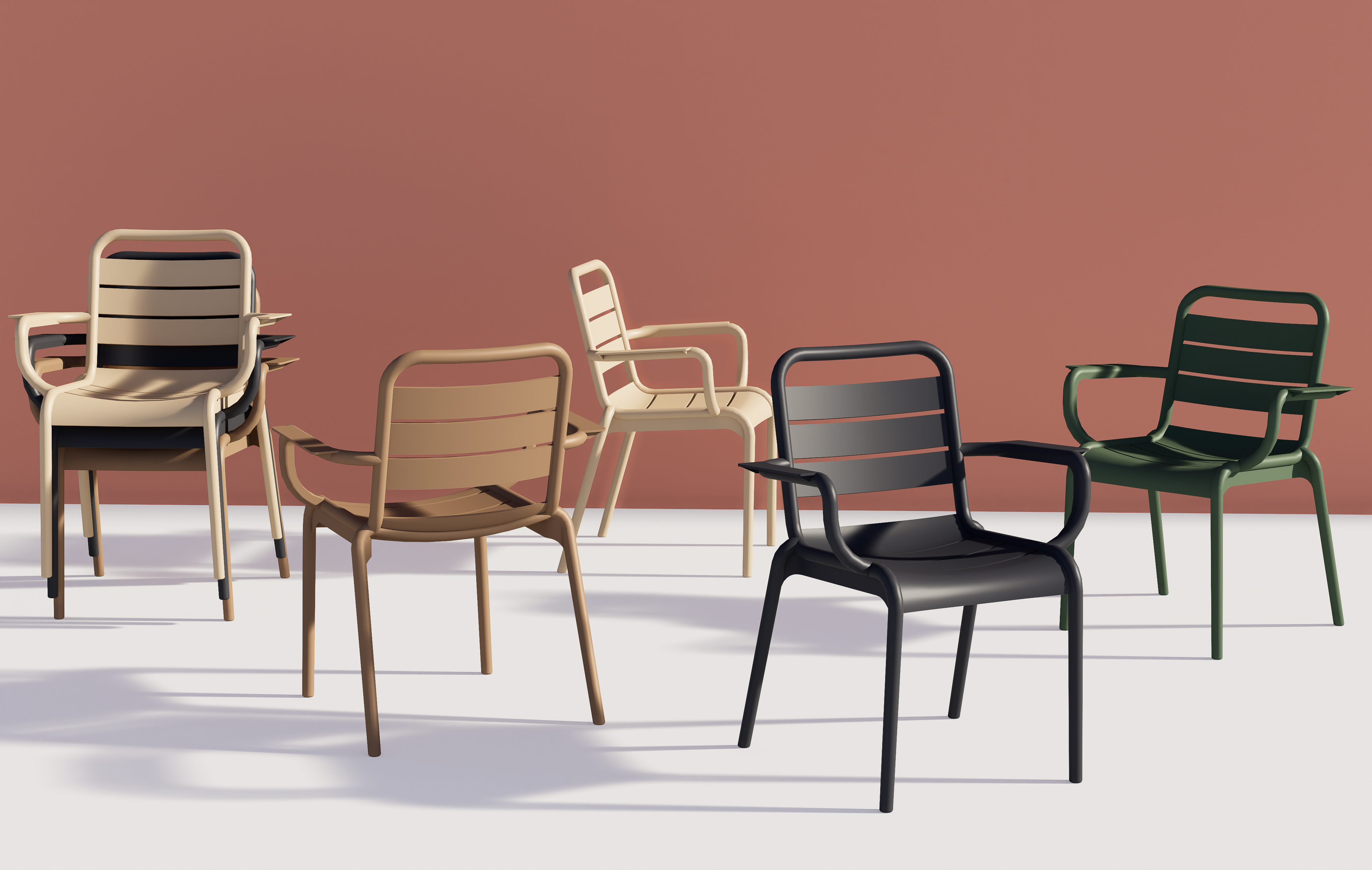 Customizable Stackable Ergonomic Chairs
