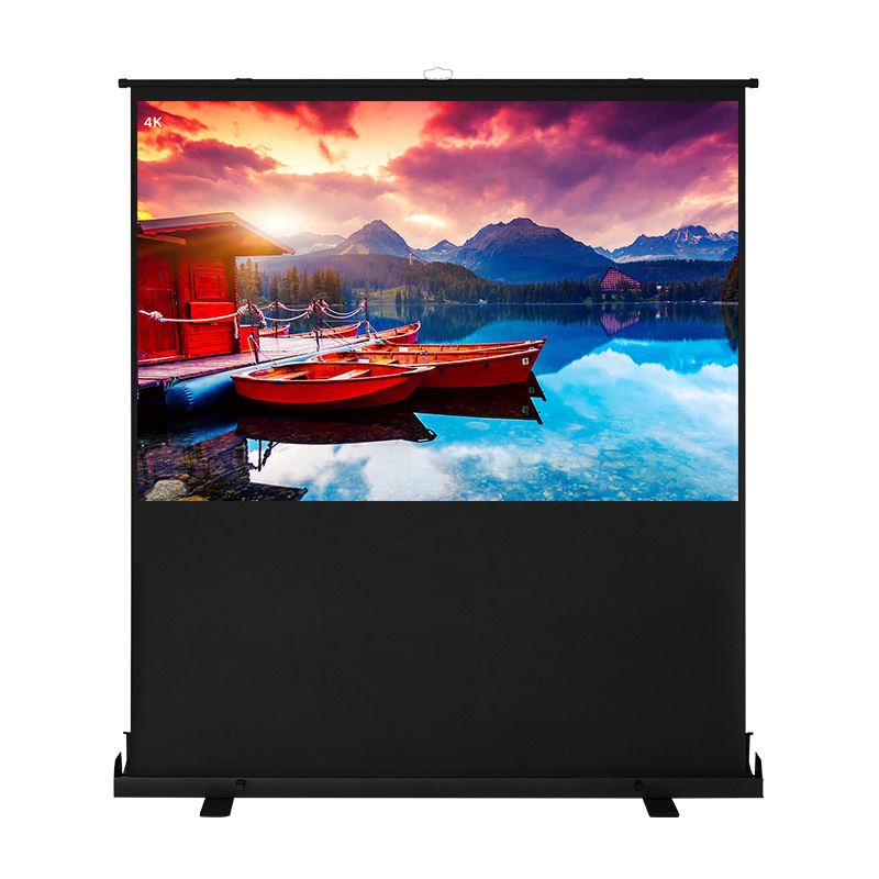 100" 16:9 Outdoor Mobile Floor Screen