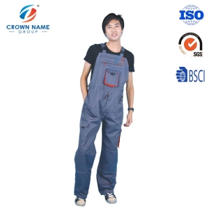 Elastic Waist Bib Pants