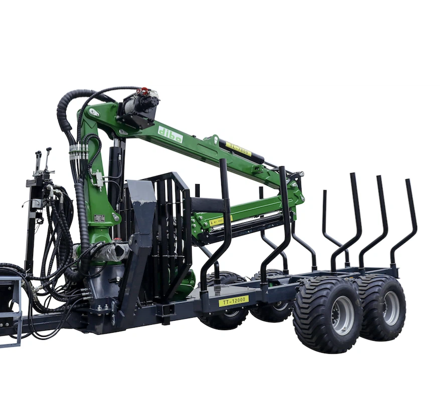 Trailer-mounted Forestry Crane