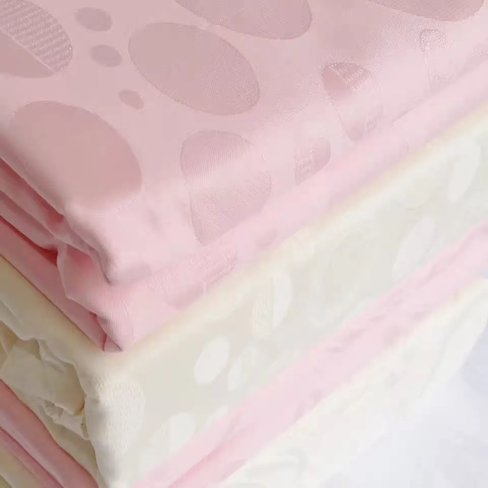 100% Combed Cotton Jacquard Dobby Weave Fabric for Bed Linen