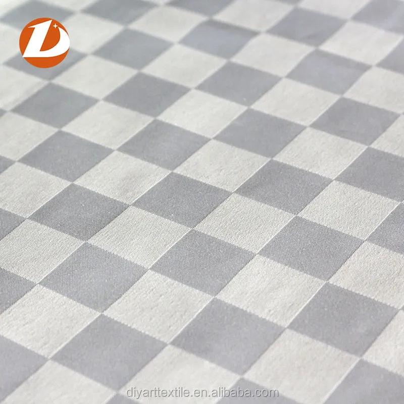 Polyester Cotton Combed Woven Check Linen Fabric for Bedding