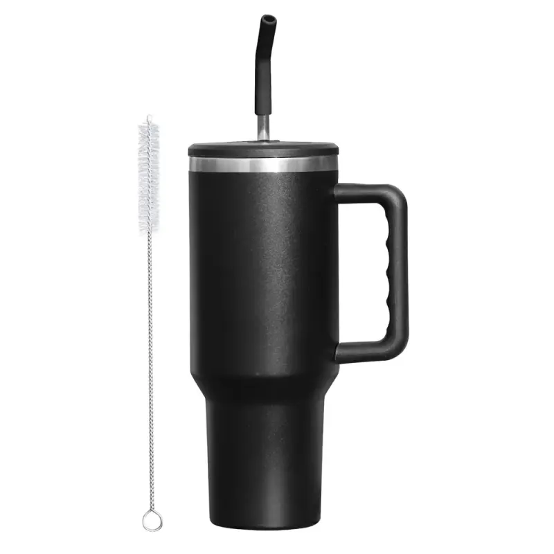 30 oz Tumbler with Handle and Straw Lid